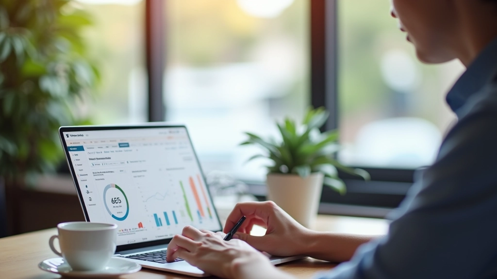 Blogueur travaillant sur un article de blog avec statistiques analytiques visibles