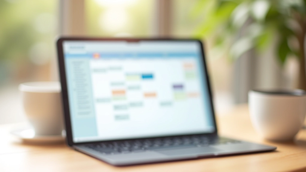 Calendrier numérique affichant les réservations et les périodes de disponibilité pour la location