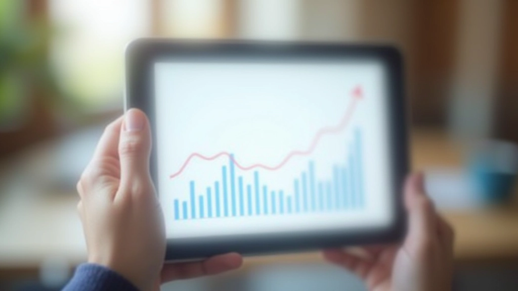 Écran montrant des statistiques de croissance